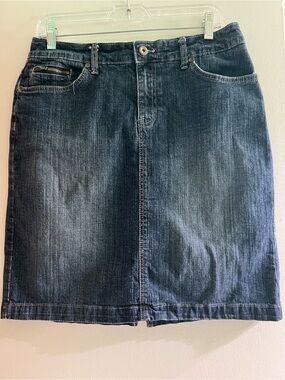Sonoma Dark Blue Denim Pencil Skirt